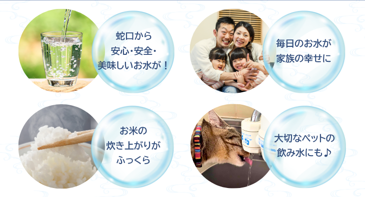 瑞葉浄活水器の特徴 - 科学的に証明された安全性と美味しさ 5年保証 28000円 沖縄県